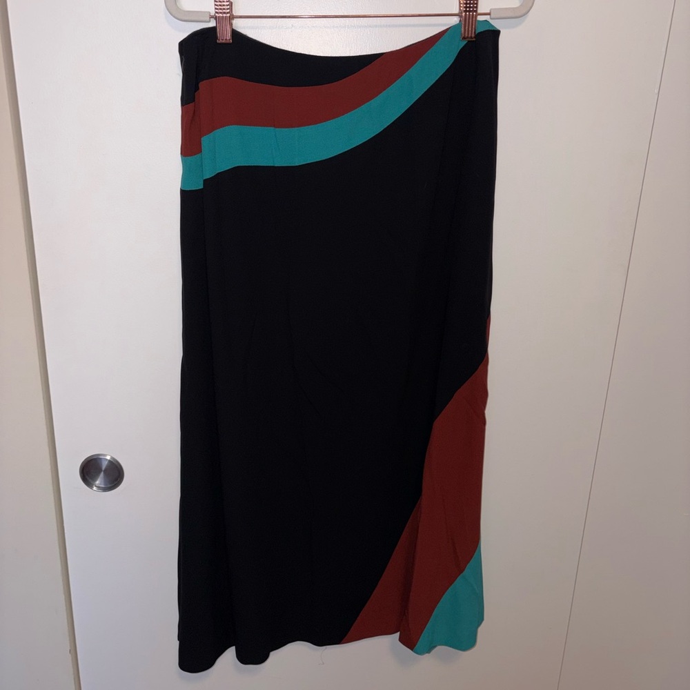 Dries Van Noten Curved Inset Midi Skirt - Picture 4 of 4